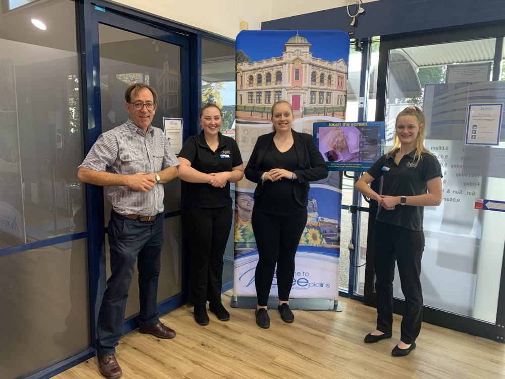 Sarsha Stevens, Maddison Brazel & Brianna Harborne Moree Visitor Information Centre